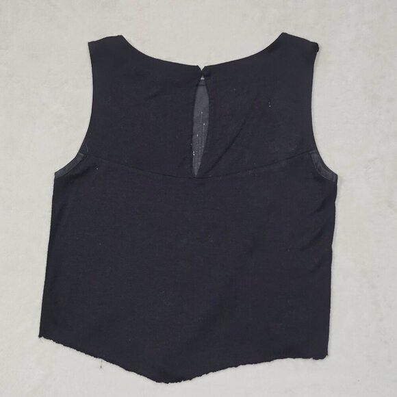 MXG Black Silver Sequined Sleeveless Keyhole Top | XS | Sparkle Glam EUC - Picture 11 of 12